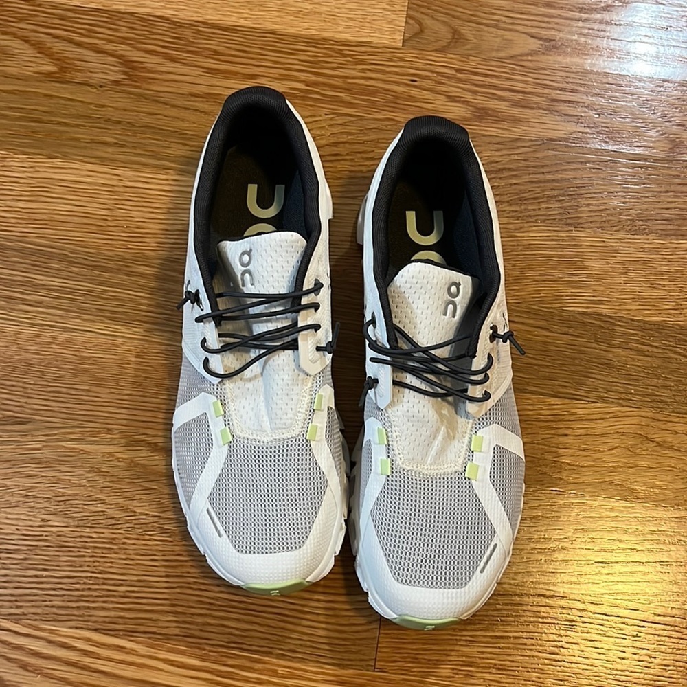 ON Cloud 5 Push Running Shoes in White/Oasis NWT Size 9.5 - Picture 6 of 14
